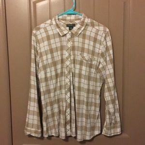 Eddie Bauer Women’s Soft cotton plaid top